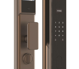 Khoá điện tử cửa gỗ Hyundai HY-SLA808F Brown